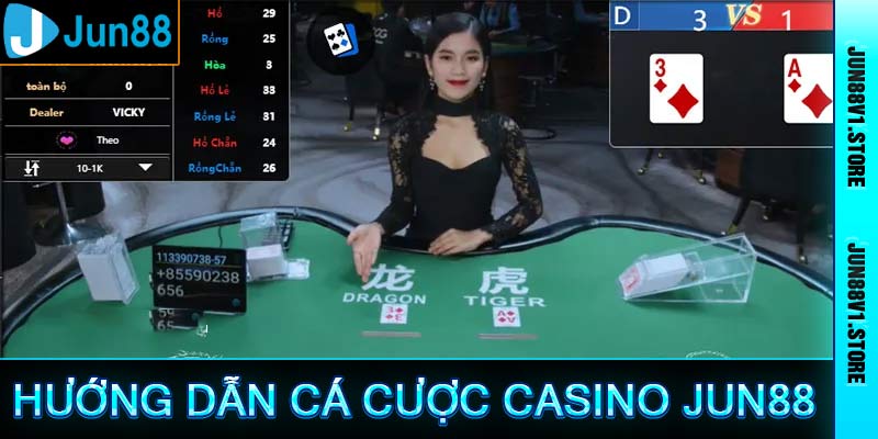 Tham gia cá cược ở sảnh casino Jun88 đơn giản cho newbie